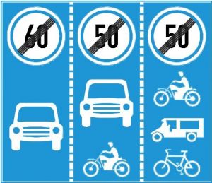 Biển báo DP.127a - Biển hết tốc độ tối đa cho phép theo biển ghép