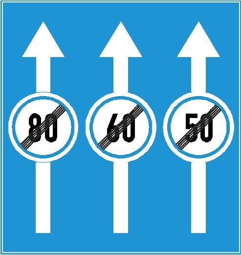 Biển báo DP.127b - Biển hết tốc độ tối đa cho phép theo biển ghép