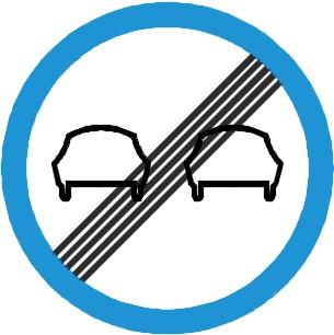 Biển báo DP.133 - Hết cấm vượt