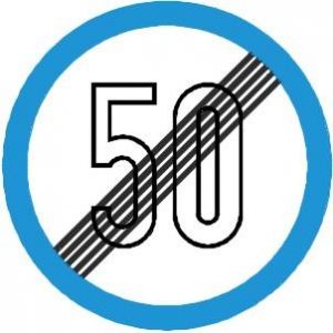 Biển báo DP.134 - Hết tốc độ tối đa cho phép