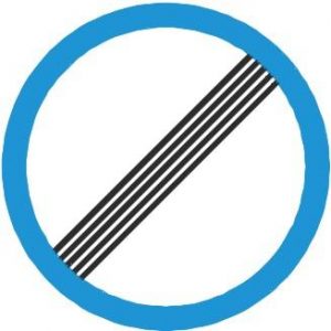 Biển báo DP.135 - Hết tất cả các lệnh cấm
