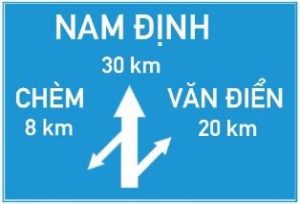 Biển báo I.414b - Chỉ hướng đường