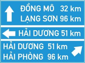 Biển báo I.414d - Chỉ hướng đường
