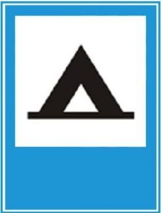 Biển báo I.433b - Báo hiệu nơi cắm trại, nhà nghỉ lưu động