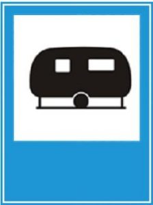 Biển báo I.433c - Báo hiệu nơi cắm trại, nhà nghỉ lưu động