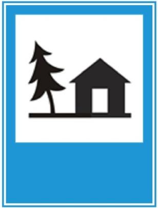 Biển báo I.433e - Báo hiệu nhà trọ (Youth Hostel)