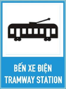Biển báo I.435 - Bến xe điện