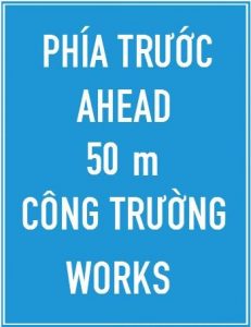Biển báo I.441c - Báo hiệu phía trước có công trường thi công