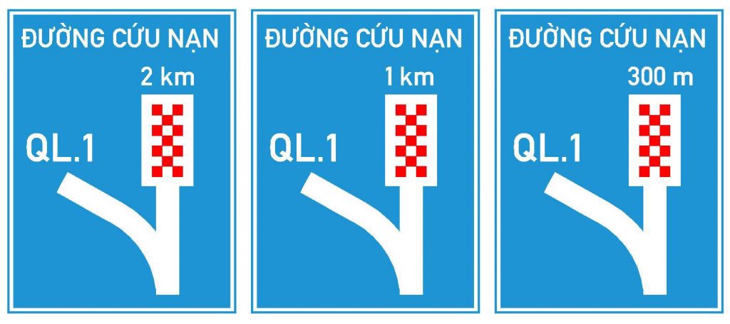 Biển báo I.448 - Làn đường cứu nạn hay làn thoát xe khẩn cấp