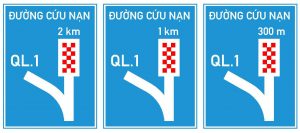 Biển báo I.448 - Làn đường cứu nạn hay làn thoát xe khẩn cấp