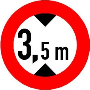 Biển báo P.117 - Hạn chế chiều cao