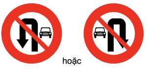 Biển báo P.124b - Cấm quay đầu xe