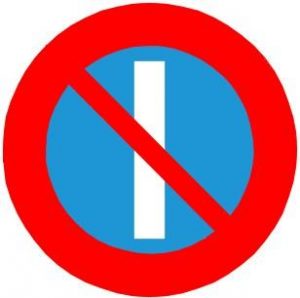 Biển báo P.131b - Cấm đỗ xe