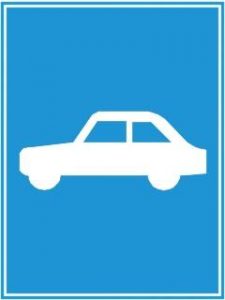 Biển báo R.403d - Đường dành cho xe ôtô con