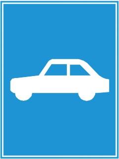Biển báo R.403d - Đường dành cho xe ôtô con
