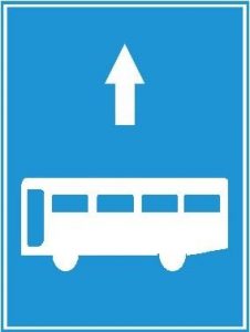 Biển báo R.412a - Làn đường dành riêng cho từng loại xe hoặc nhóm xe