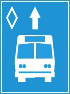 Biển báo R.412e - Làn đường dành riêng cho từng loại xe hoặc nhóm xe