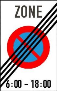 Biển báo R.E,10b - Biển hết hiệu lực khu vực