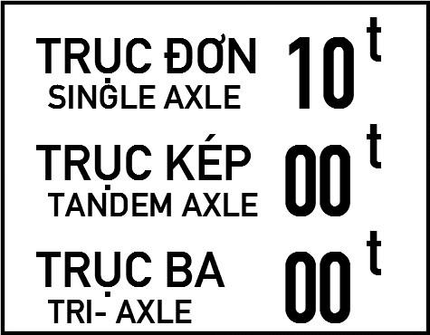 Biển báo S.505c - Tải trọng trục hạn chế qua cầu
