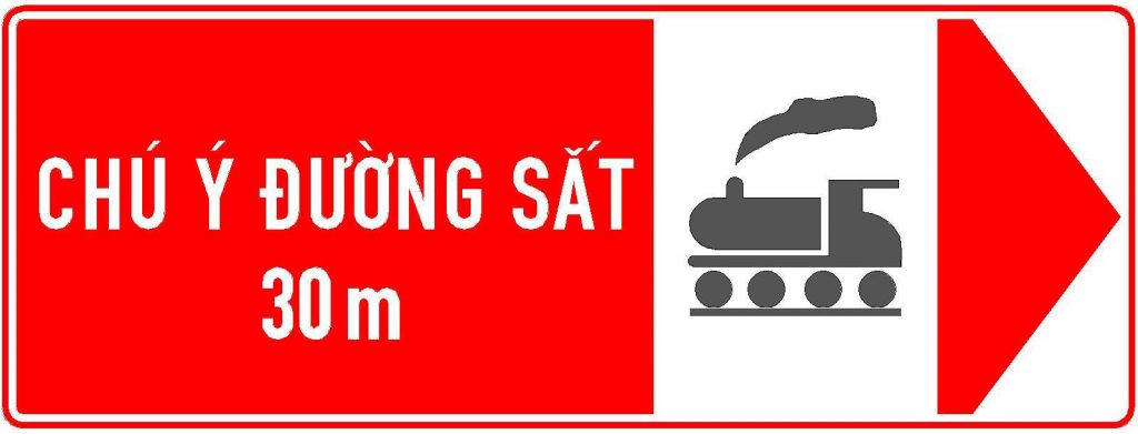 Biển báo S.510b - Chú ý đường sắt