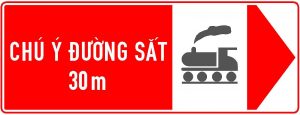 Biển báo S.510b - Chú ý đường sắt