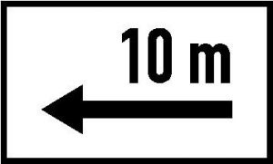 Biển báo S.H,3a - Hướng tác dụng của biển (S.H,3a)