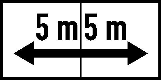 Biển báo S.H,3b - Hướng tác dụng của biển (S.H,3b)