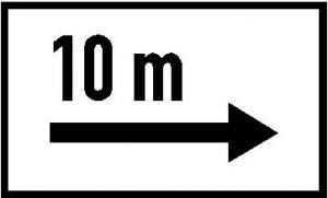 Biển báo S.H,3c - Hướng tác dụng của biển (S.H,3c)