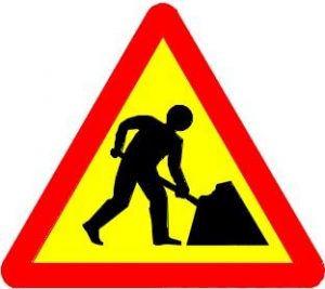 Biển báo W.227 - Công trường