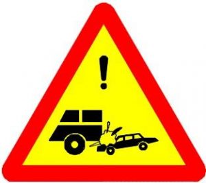 Biển báo W.244 - Đoạn đường hay xảy ra tai nạn